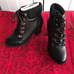 Bamboo Women’s Lace Up Ankle Booties